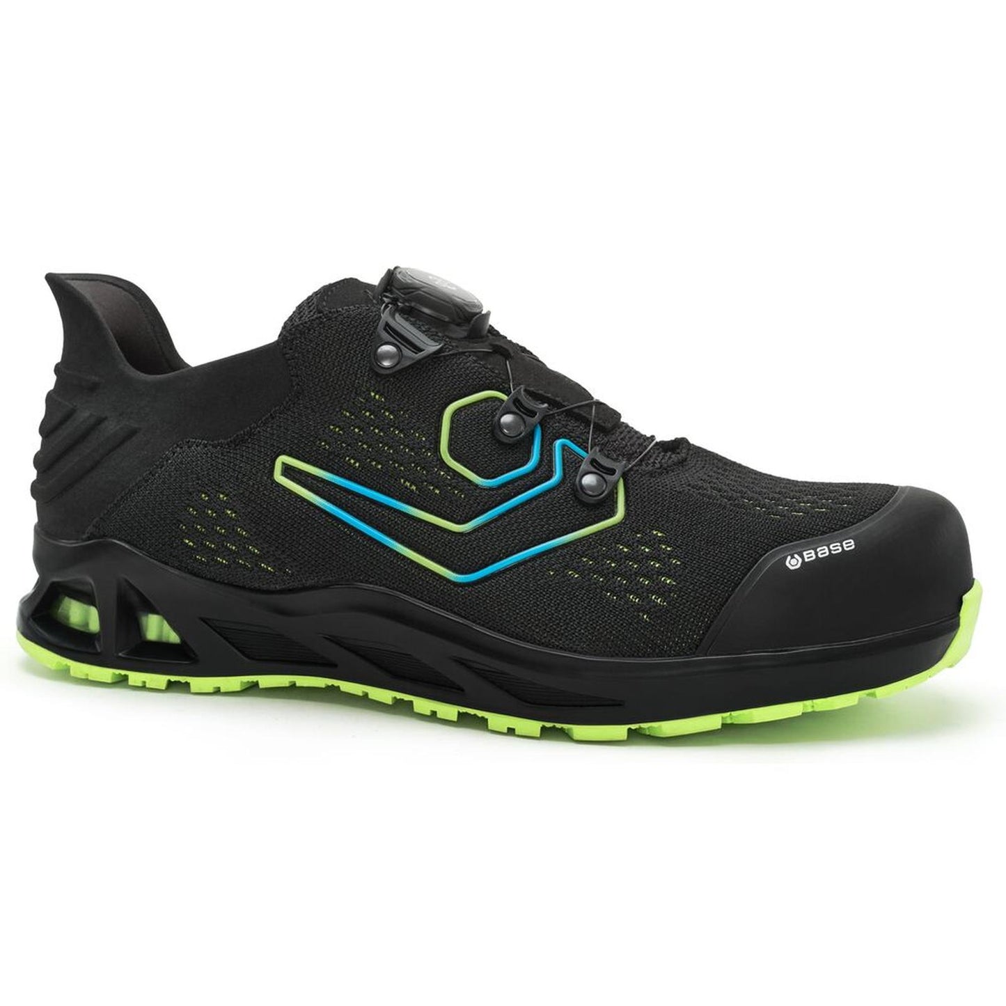 Base Kaptiv Veiligheidsschoenen B1051A K-Landing S3S ESD HRO SC FO SR zwart-groen(BG)