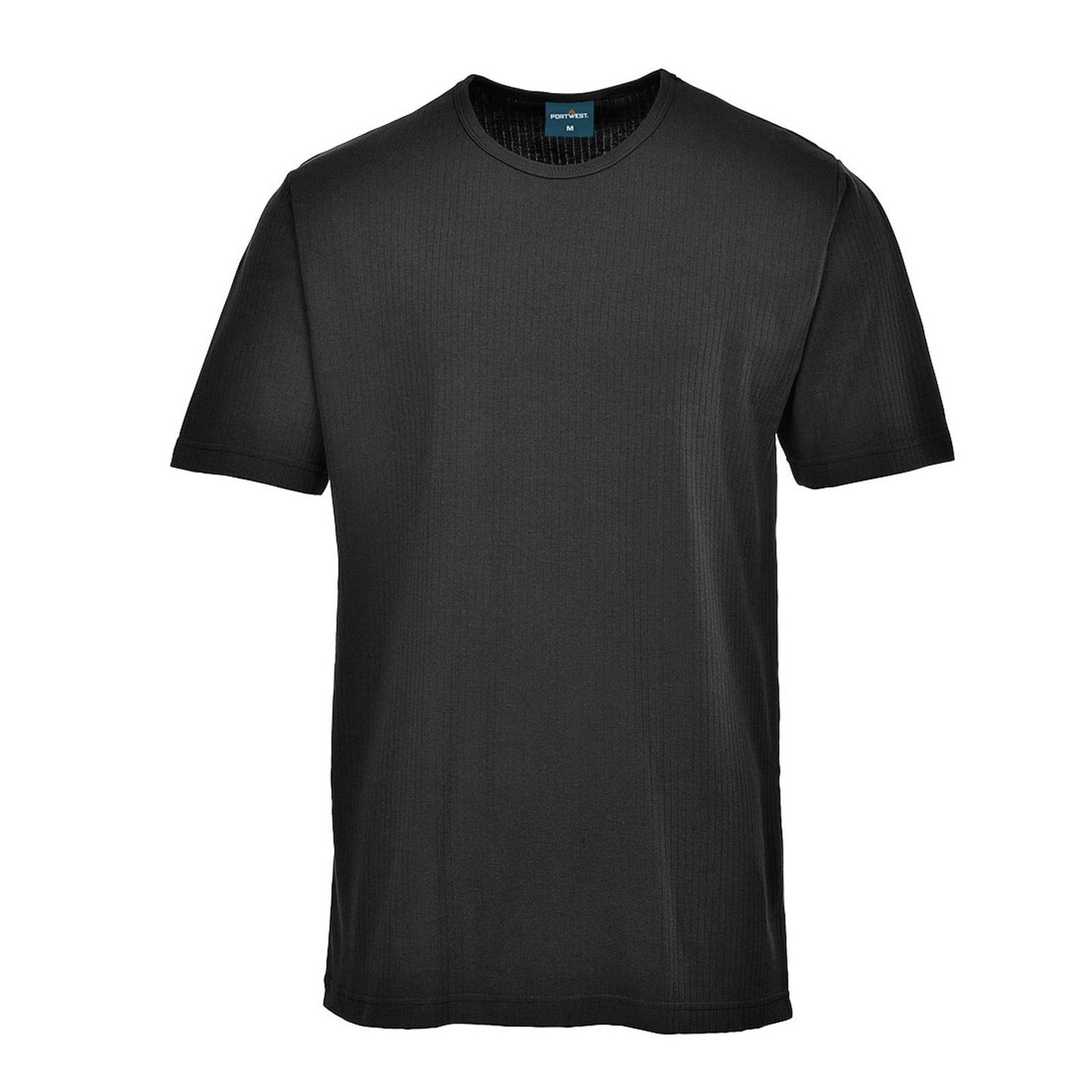 Portwest Basislaag Bescherming Tegen Alle Weersomstandigheden T-Shirt B120 thermisch korte mouw zwart(BK)