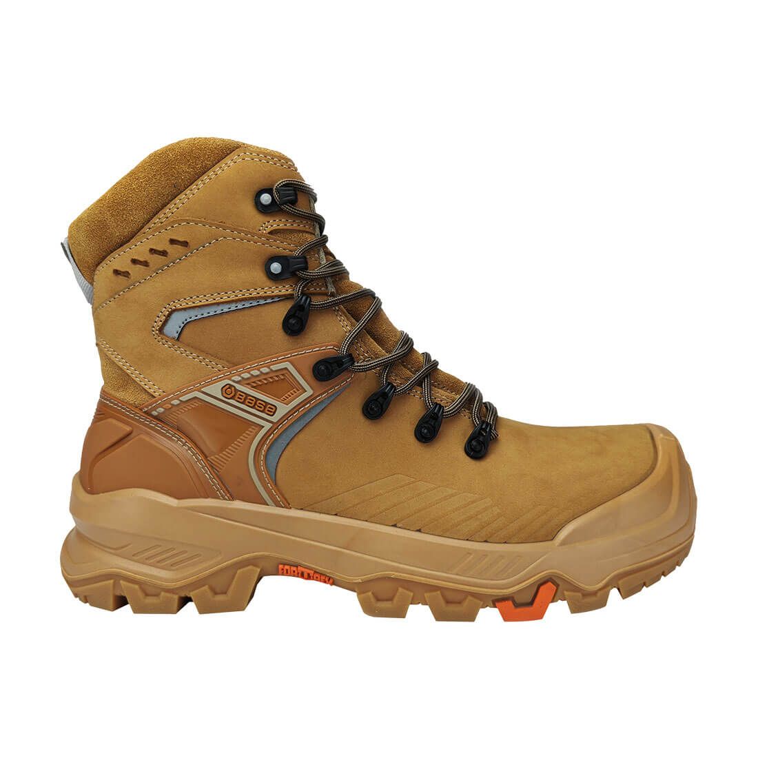 Base Fortrex Schoenen B1611B T-Force S3 SR WPA contacthitte hoog honinggeel(HOR)
