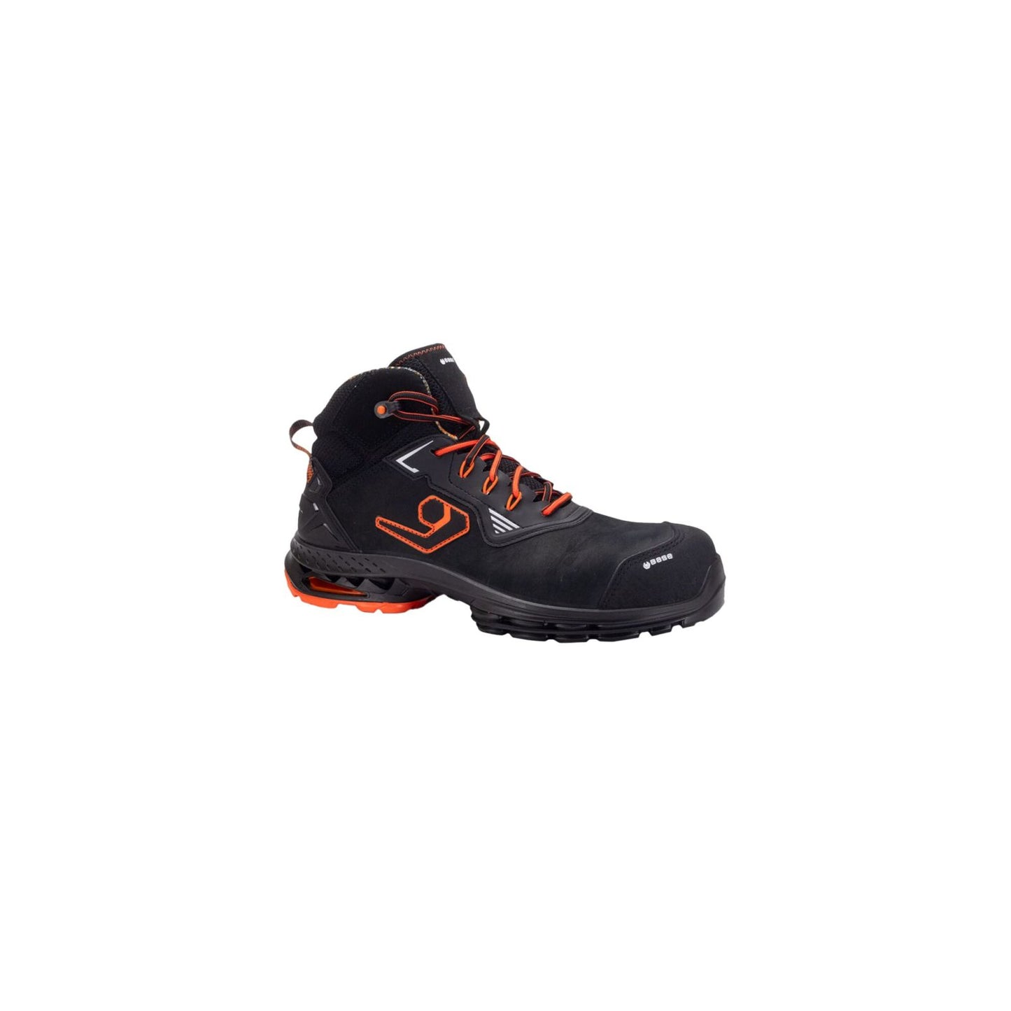 Base Run@Work Schoenen B1712B Dublin S3S SR HIFLAP hoog zwart-oranje(BK)