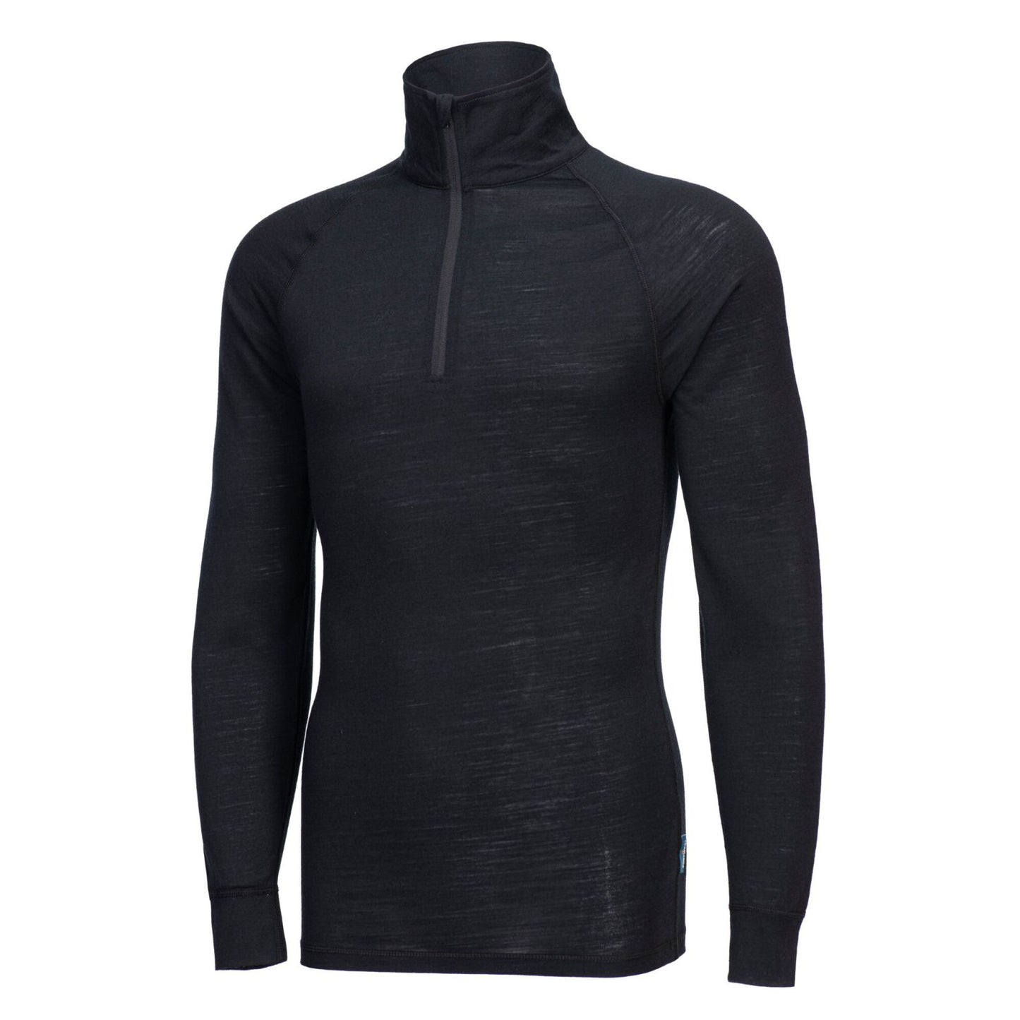 Portwest Basislaag Bescherming Tegen Alle Weersomstandigheden Ondershirt B184 Merinowol 1/4 rits Basislaag Top zwart(BK)