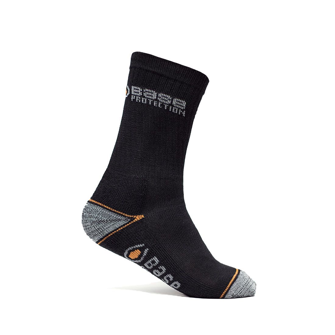 Base Sock Safety Sokken B2201 400 Short 3-pack zwart-grijs(BK)