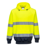 Portwest Polosweaters B316 HiVis UPF50+ UV geel-marineblauw(YN)
