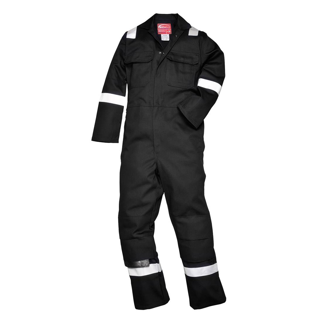 Portwest Bizweld Iona Overalls Biz5 Vlamvertragend zwart(BK)