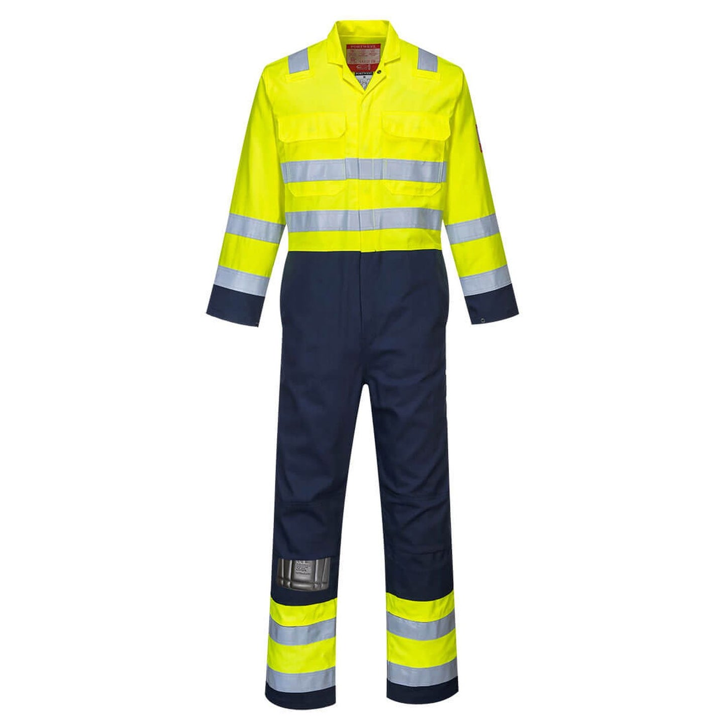 Portwest Bizflame Pro Overalls Biz7 Vlamvertragend HiVis geel-marineblauw(YN)