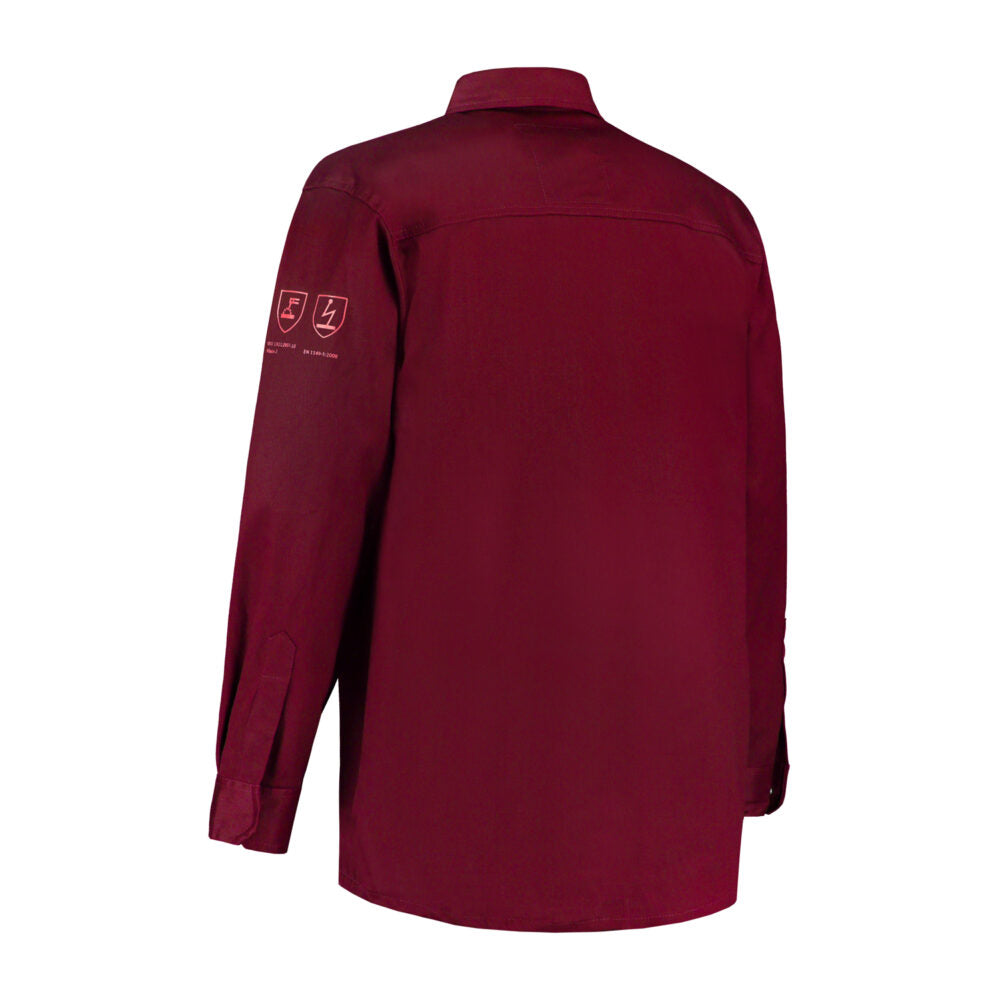 Noname Shirts BLVLAS Antistatisch- vlamvertragend bordeauxrood(BORDEAUX)
