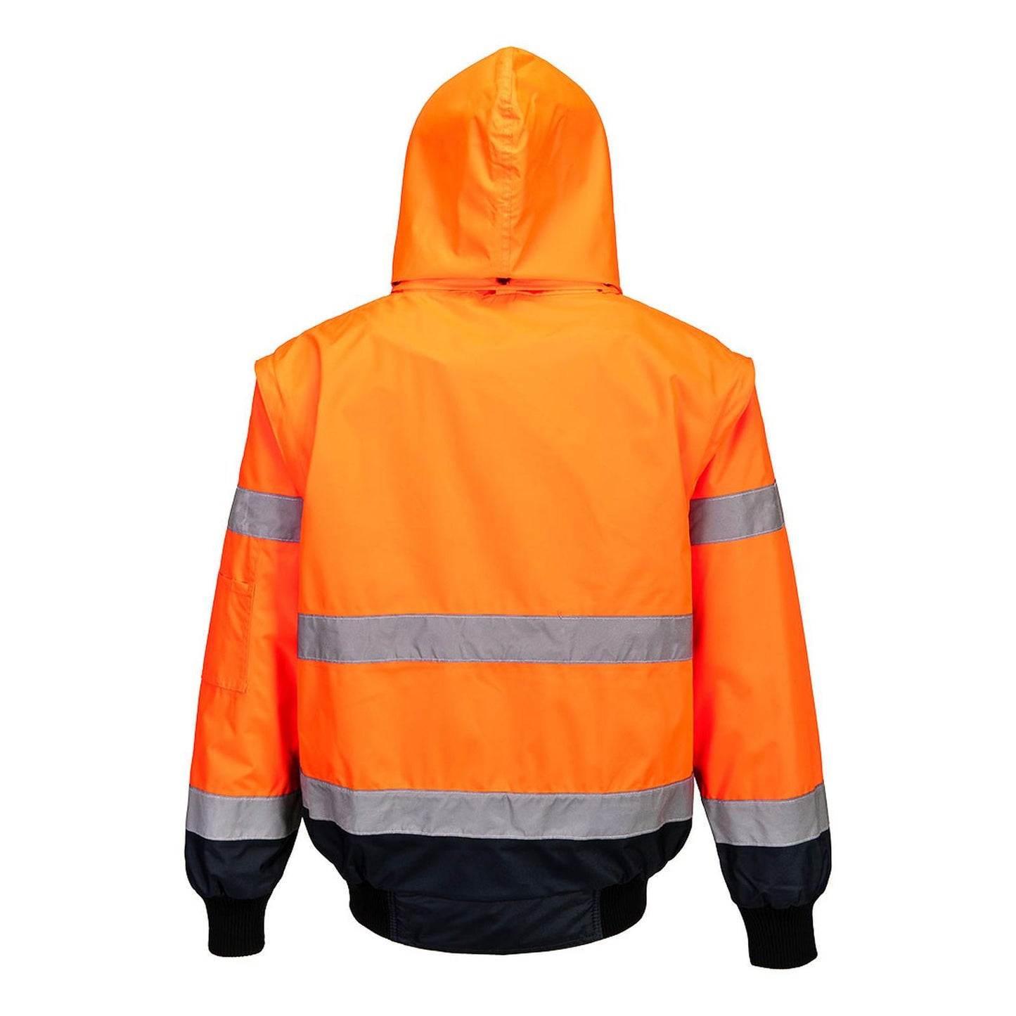 Portwest Jassen C465 HiVis Uitneembare voering- mouwen oranje-marineblauw(ON)