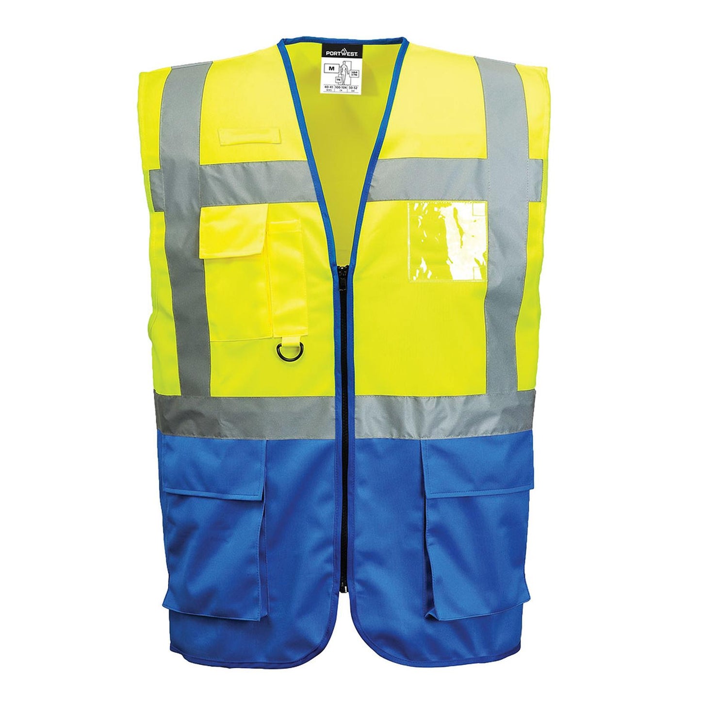 Portwest Vesten C476 HiVis geel-koningsblauw(YR)