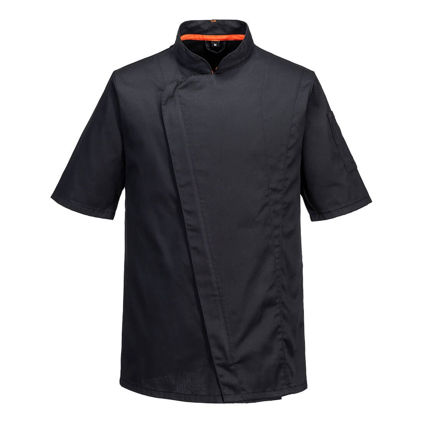 Portwest Kokskleding Voedingsmiddelen industrie Jack C739 chef's MeshAir Pro korte mouw zwart(BK)