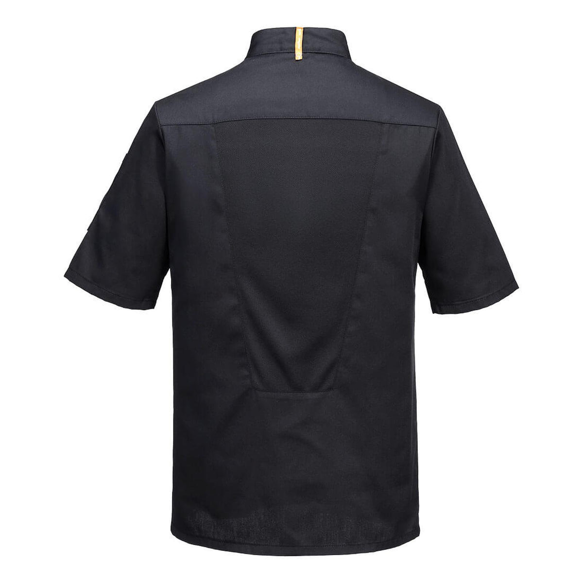 Portwest Kokskleding Voedingsmiddelen industrie Jack C739 chef's MeshAir Pro korte mouw zwart(BK)