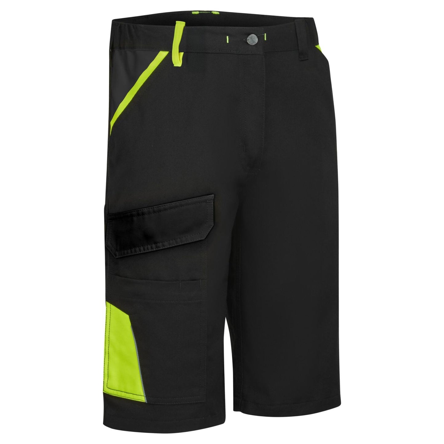 Portwest WX1 Korte Broek CD114 tweekleurig katoen zwart-geel(KY)