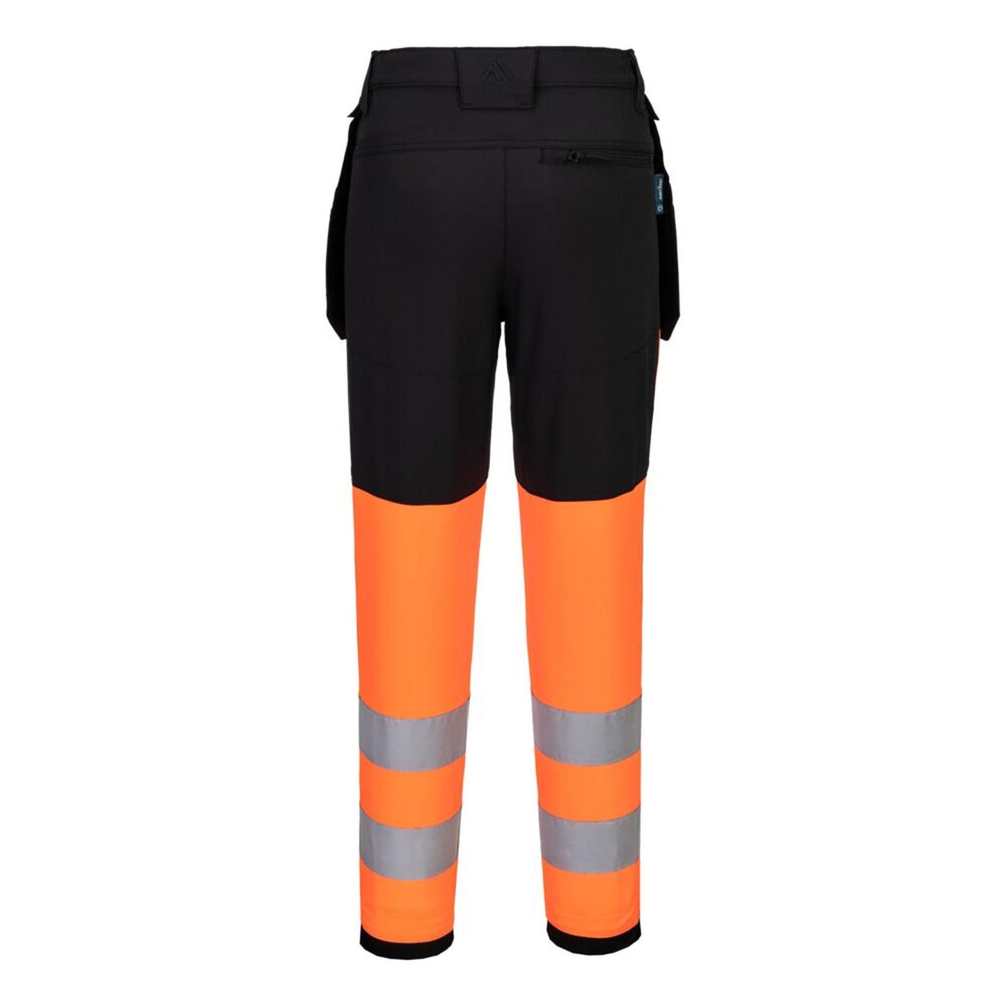 Portwest WX2 Broek CD847 Eco Hi-Vis klasse 1 dames stretch oranje-zwart(OB)