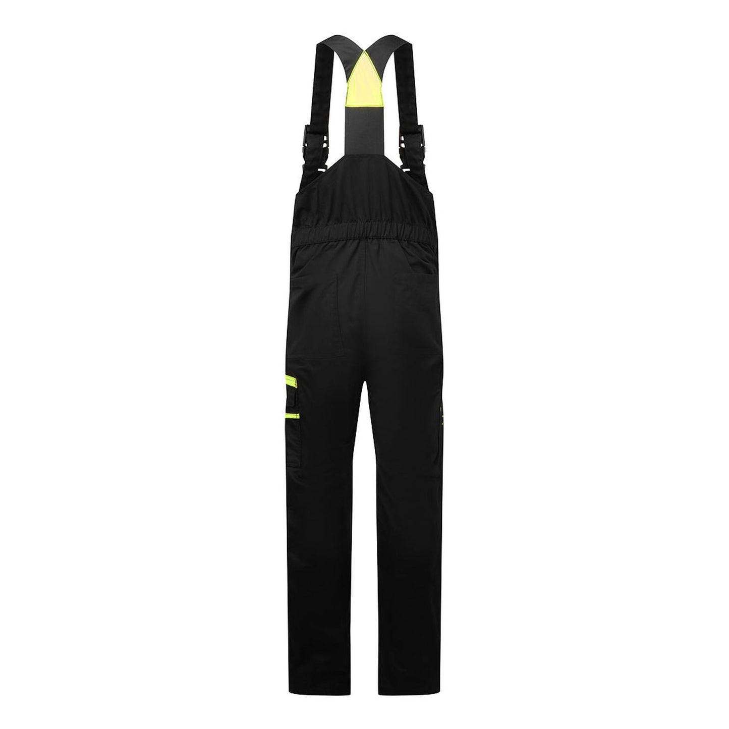 Portwest WX2 Bescherming Tegen Alle Weersomstandigheden Amerikaanse Overall CD850 Eco stretch bib & brace zwart-geel(KY)