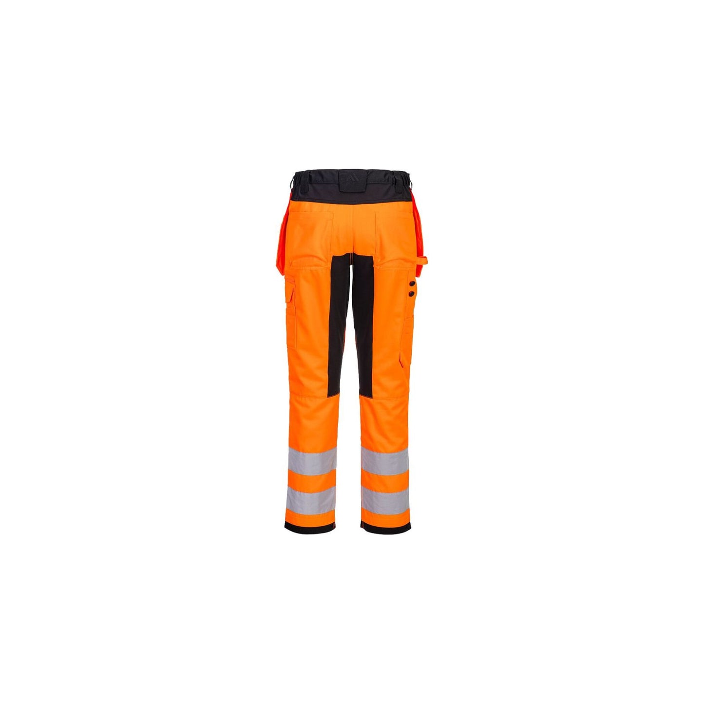 Portwest WX2 Eco Hi-Vis WX2 Eco Hi-Vis broek met Holsterzakken CD889 HiVis holsterzakken stretch oranje-zwart(OB)