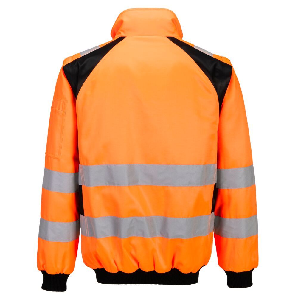 Portwest WX2 Hoge zichtbaarheid Pilotjack CD898 Eco Hi-Vis 2-in-1 oranje-zwart(OB)