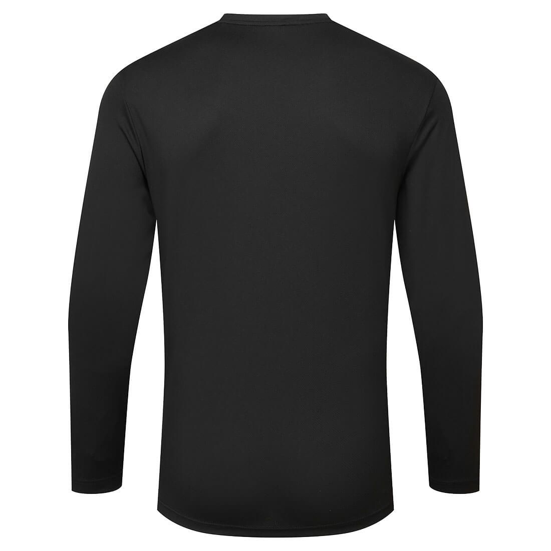 Portwest DX4 Corporate Casuals T-shirt DX415 L/S lange mouwen zwart(BK)