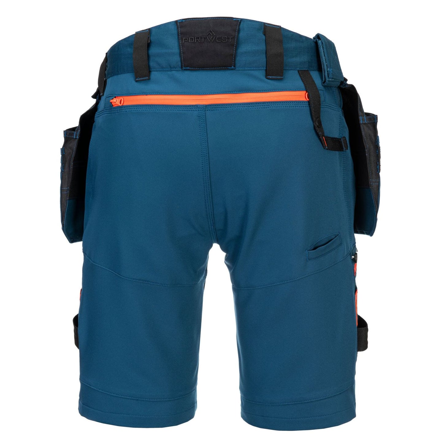 Portwest DX4 Korte Broeken DX444 afneembare holsterzakken stretch metroblauw(MB)