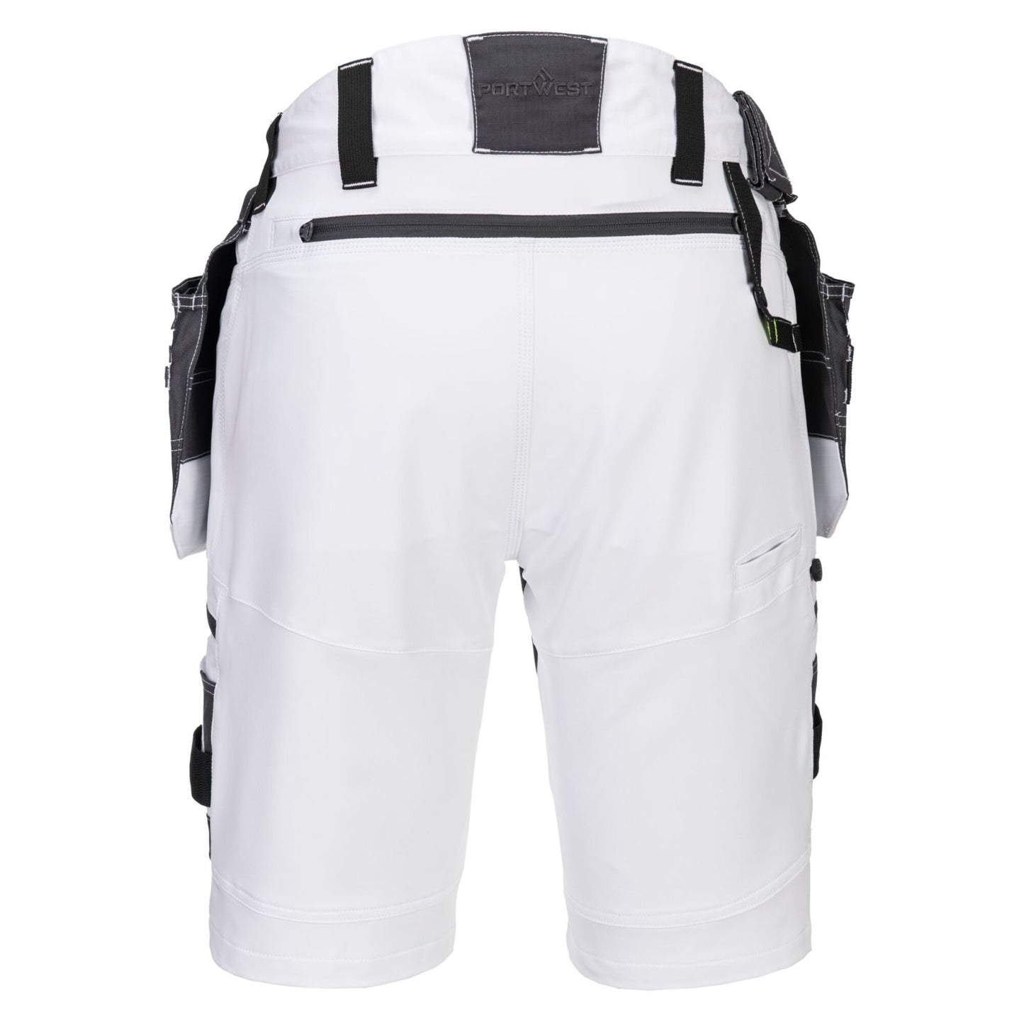 Portwest DX4 Korte Broeken DX444 afneembare holsterzakken stretch wit(WH)
