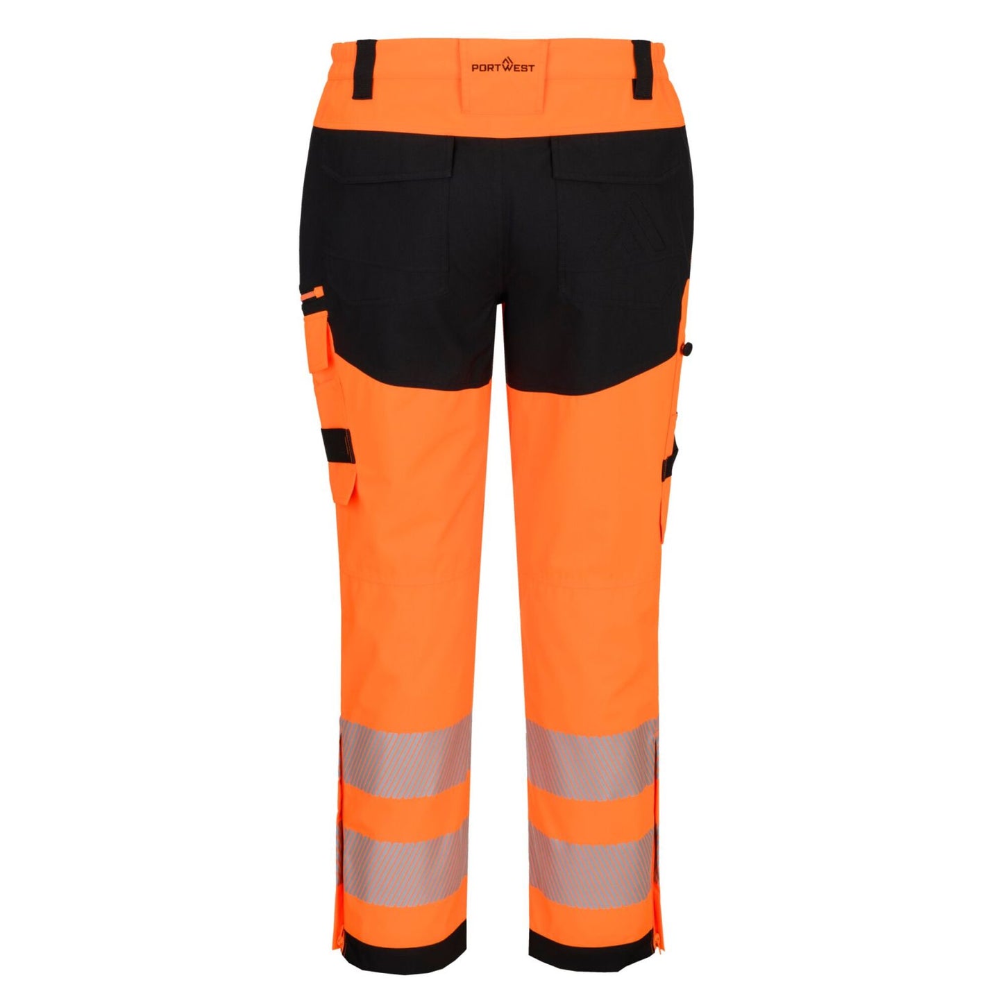 Portwest DX4 Hoge zichtbaarheid Regenbroek DX448 Hi-Vis oranje-zwart(OB)