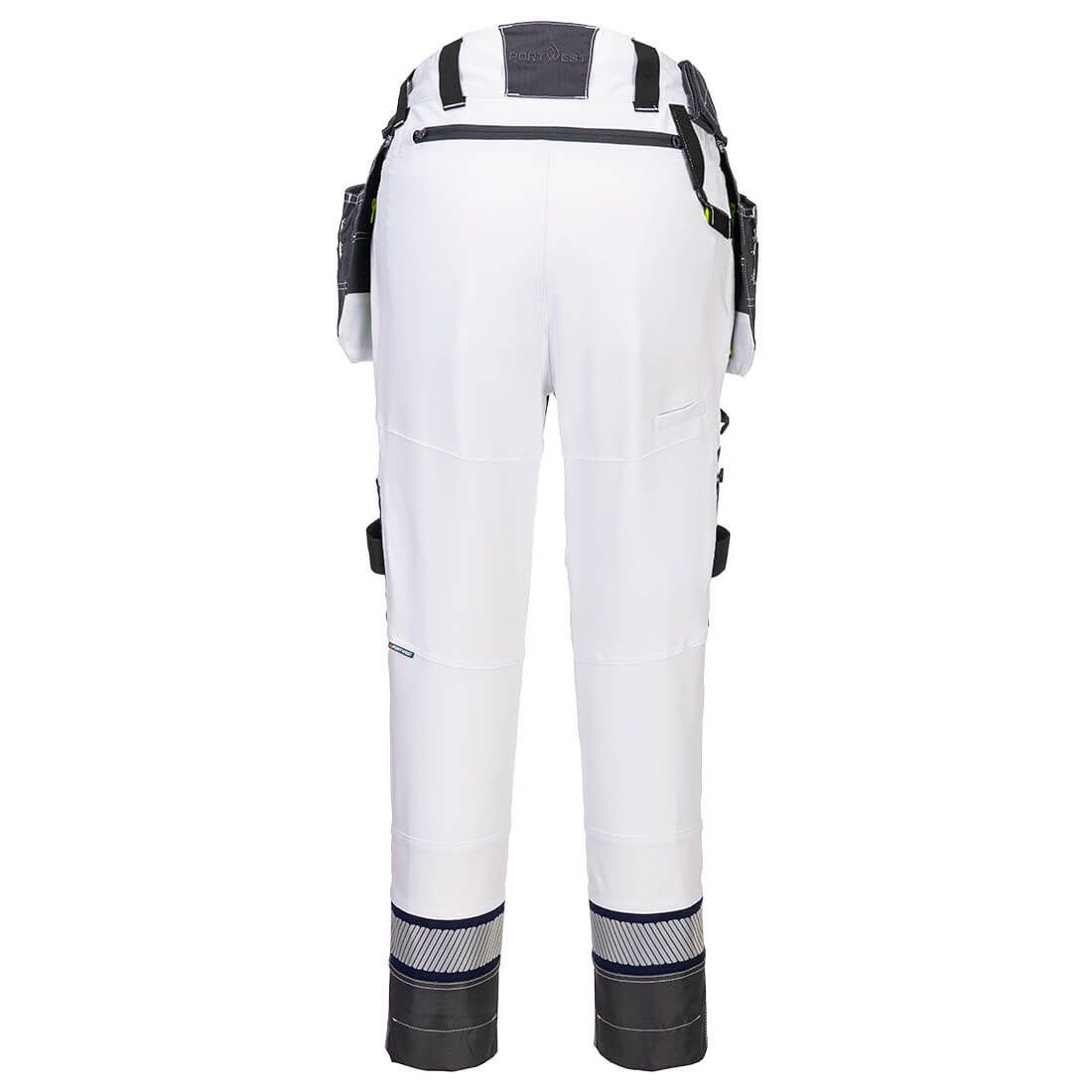 Portwest DX4 Broek DX452 dames afneembare holsterzakken stretch wit(WH)