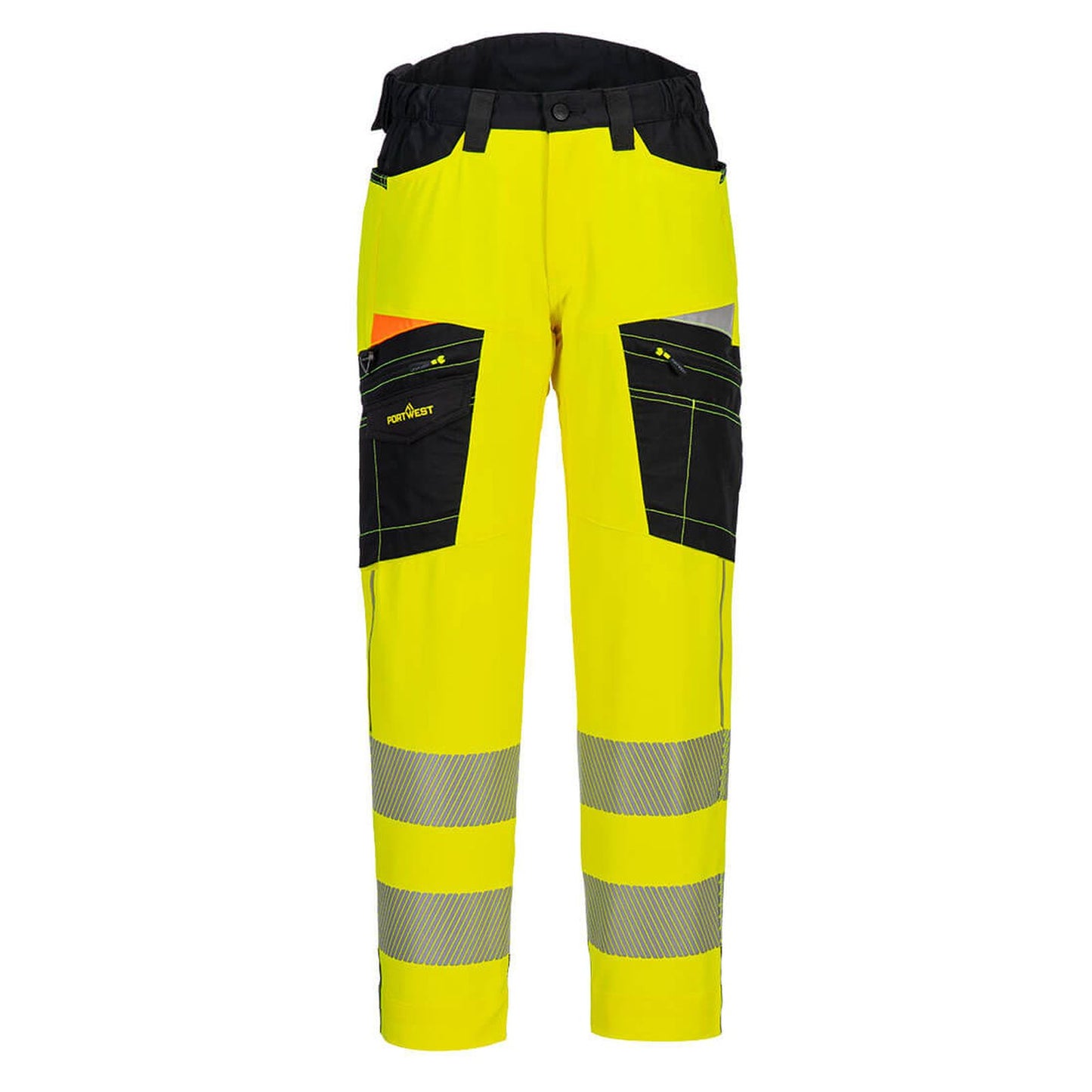 Portwest DX4 Hoge zichtbaarheid Broek DX453 HiVis Service geel-zwart(YB)