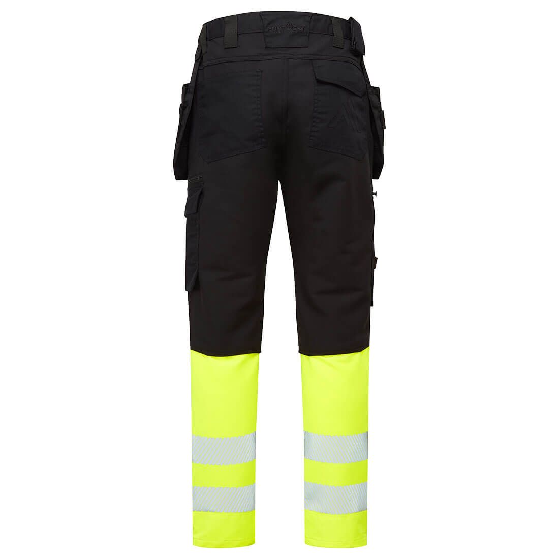 Portwest DX4 Hi-Vis Werkbroek DX457 HiVis Klasse 1 geel-zwart(YB)