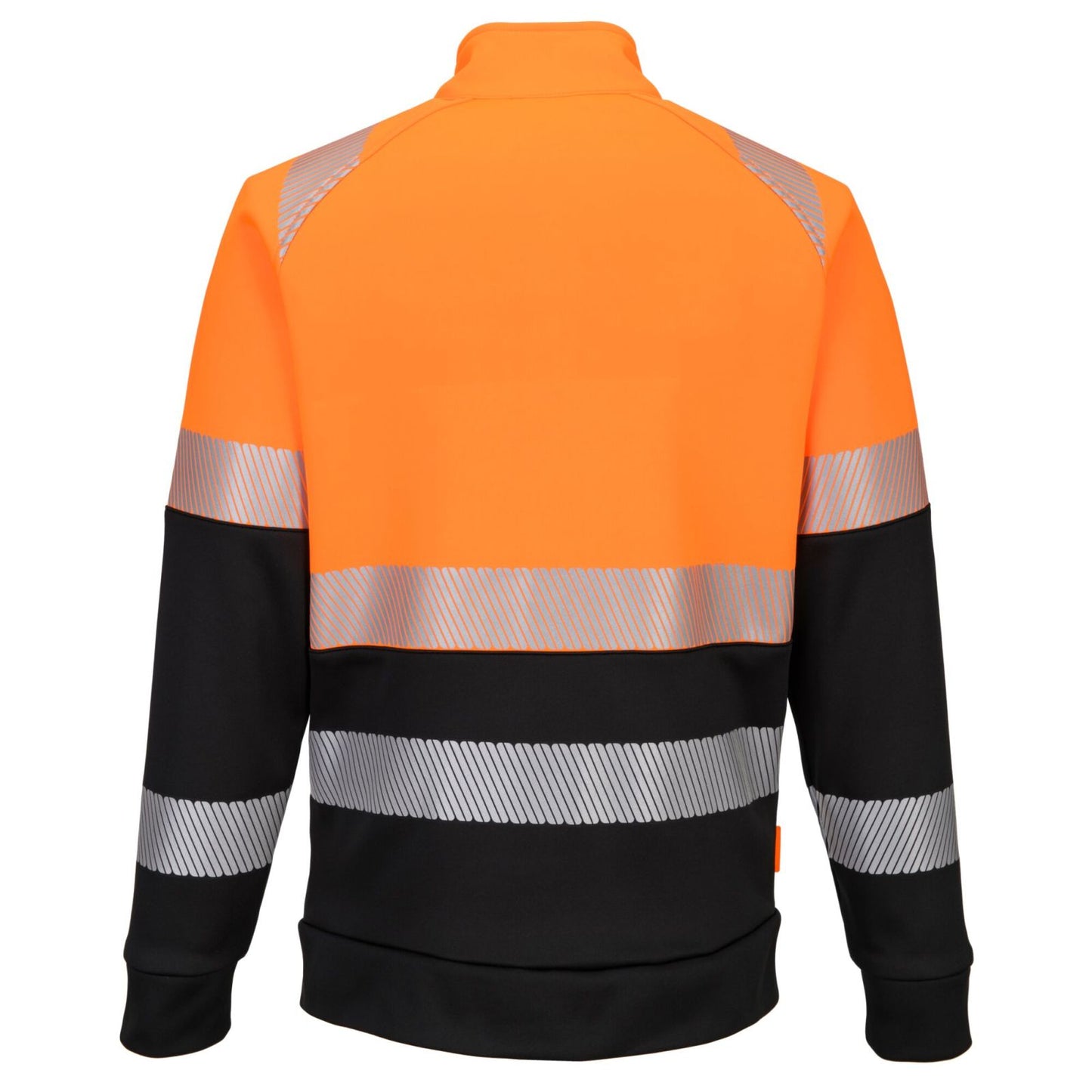 Portwest DX4 Hoge zichtbaarheid Sweatshirt DX490 Hi-Vis klasse 1 rits oranje-zwart(OB)
