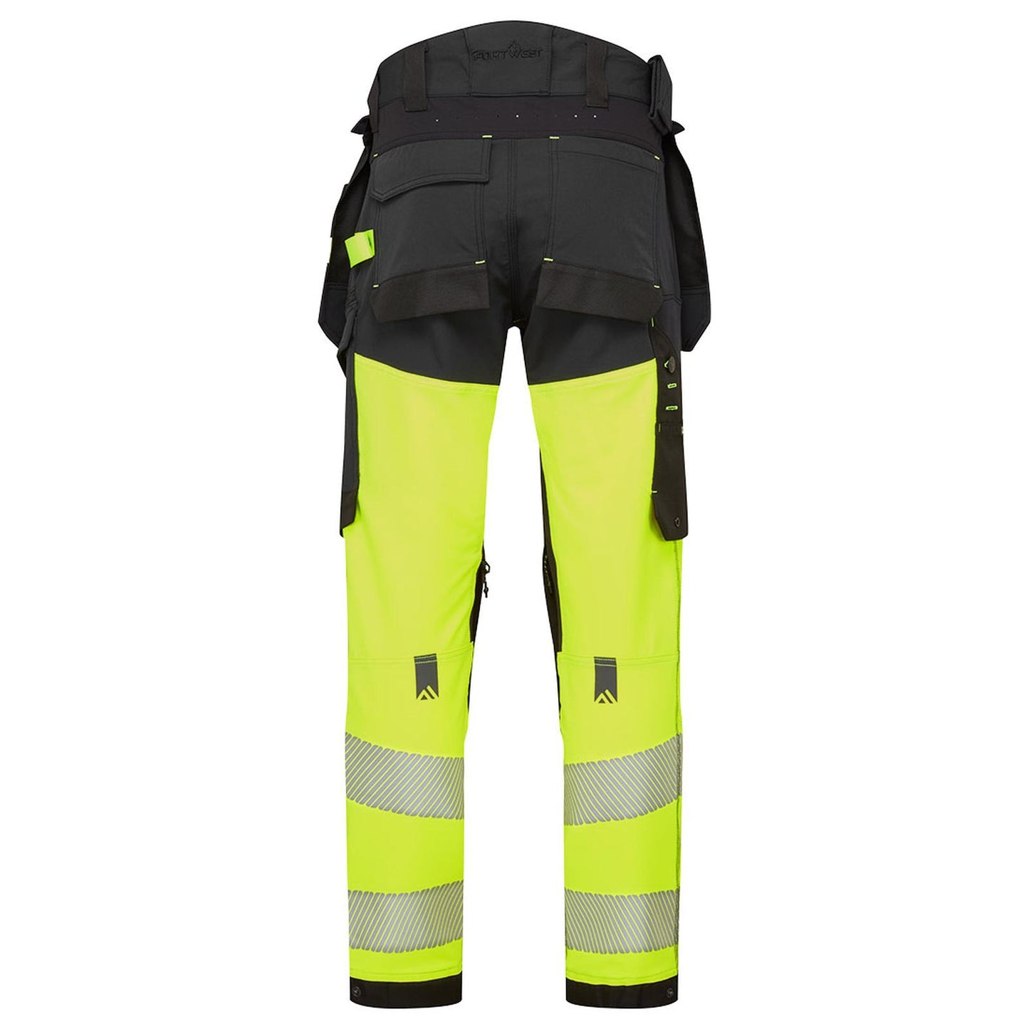 Portwest EV4 Hi-Vis broek EV442 stretch afneembare holsterzak klasse 1 HiVis geel-zwart(YB)