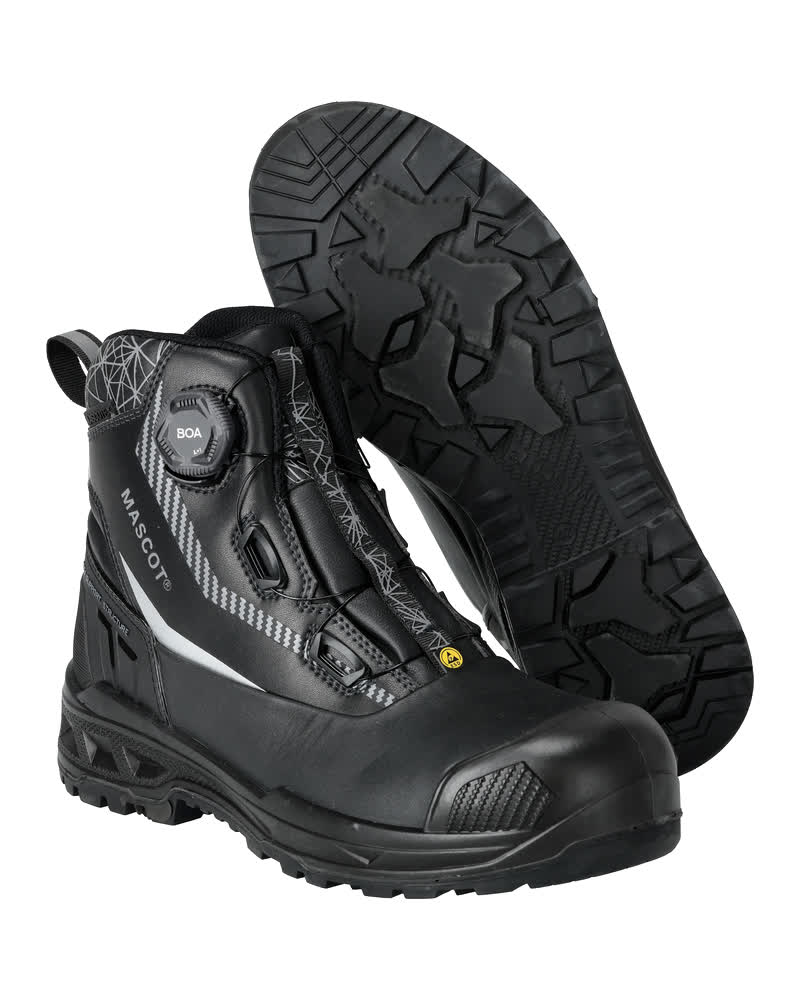 Mascot Footwear Industry Veiligheidsschoenen F1305-902 hoog S7S CI ESD FO HI HRO LG SC SR BOA Fit System zwart(09)