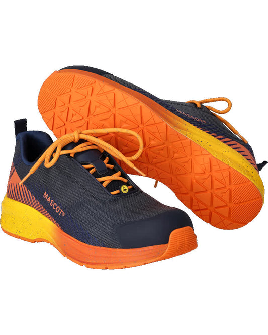 Mascot Footwear Customized Veiligheidsschoenen F1600-909 S1PS laag donkermarine-helder oranje(01098)