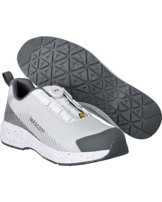 Mascot Footwear Customized Veiligheidsschoenen F1601-909 S1PS SR SO EDS laag BOA Fit System wit-steengrijs(0689)