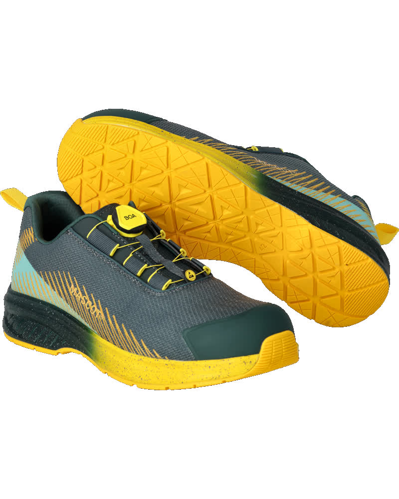 Mascot Footwear Customized Veiligheidsschoenen F1601-909 S1PS SR SO EDS laag BOA Fit System bosgroen-zonnegeel(3477)
