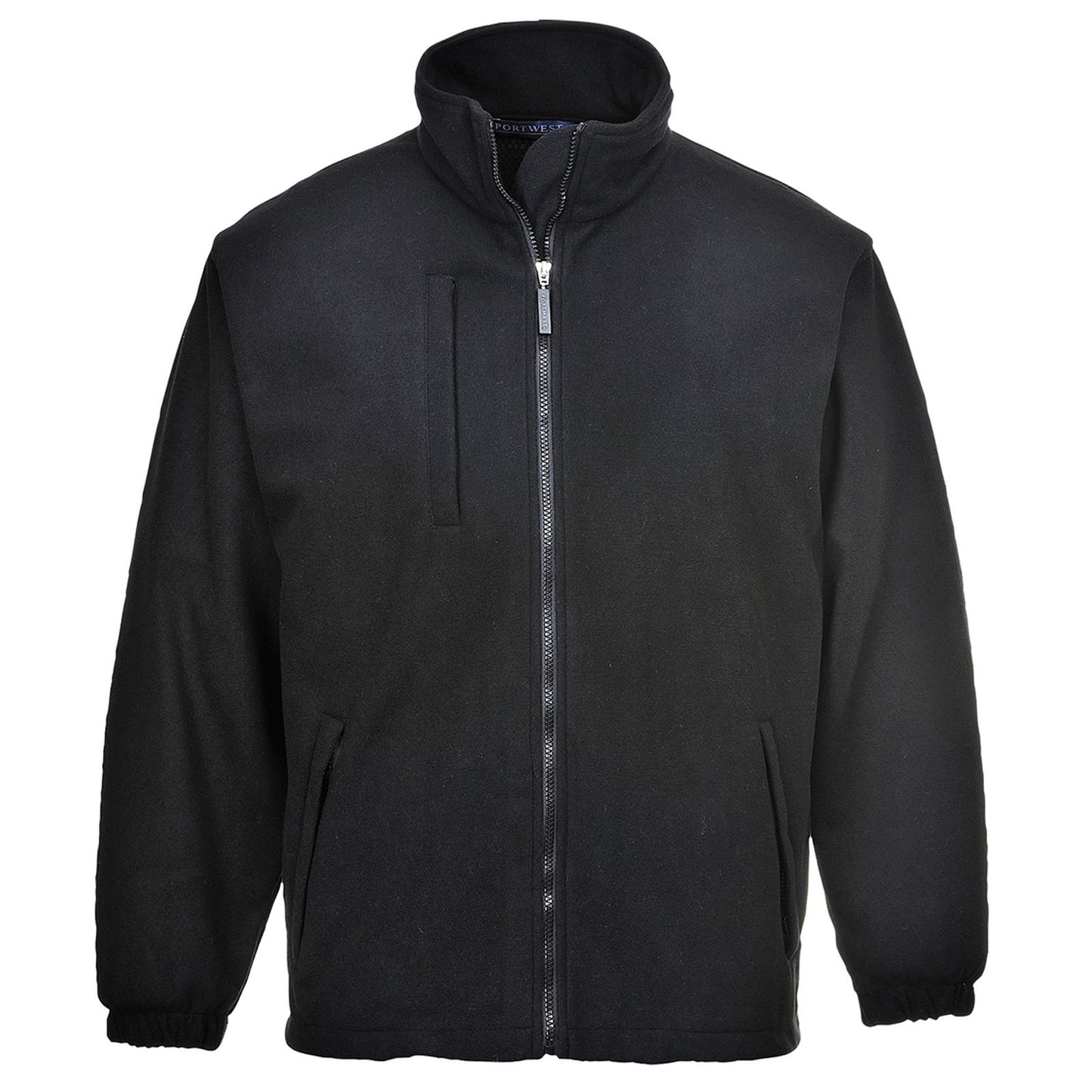 Portwest Fleece Alle Weersomstandigheden Vest F330 BuildTex gelamineerd fleece (3L) zwart(BK)