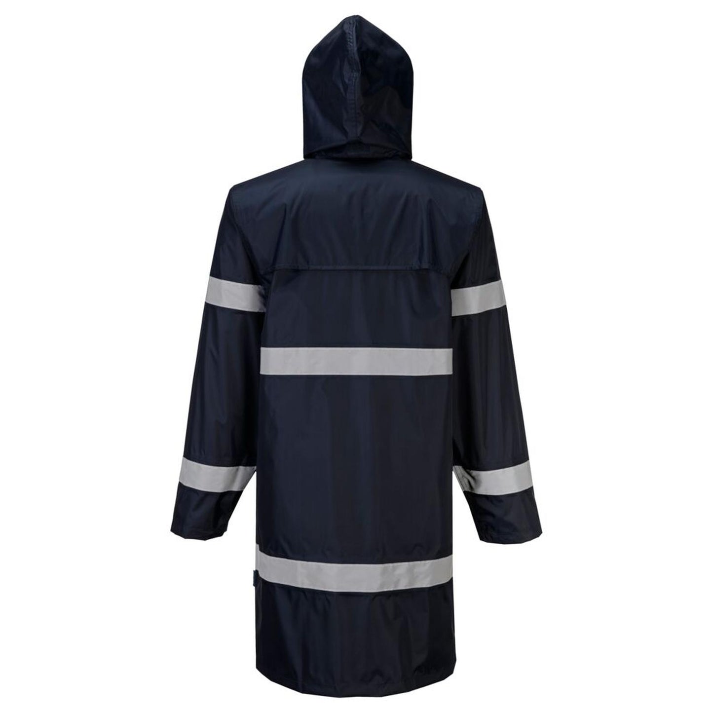 Portwest Iona Regenkleding Verbeterde Zichtbaarheid Regenjas F437 100cm donker marineblauw(NV)