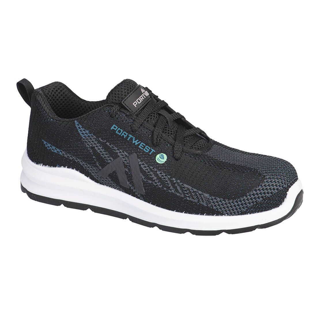 Portwest FX2 Eco Schoenen FC06 Fly Composite trainer S1PS SR FO zwart-blauw(BK)