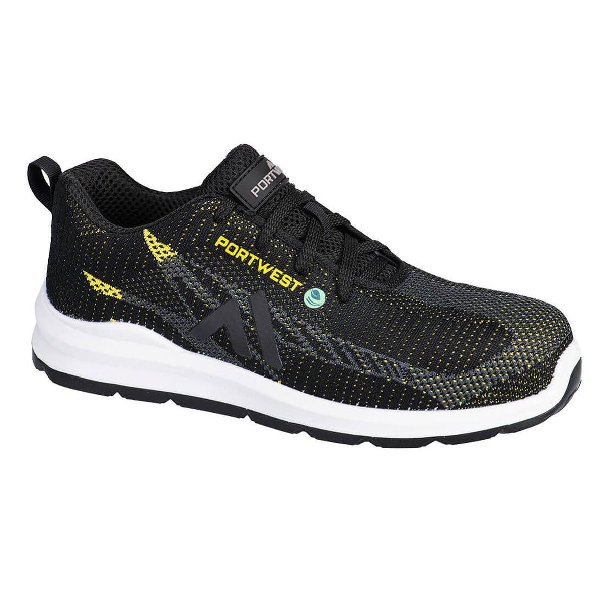 Portwest FX2 Eco Schoenen FC06 Fly Composite trainer S1PS SR FO zwart-geel(BK)