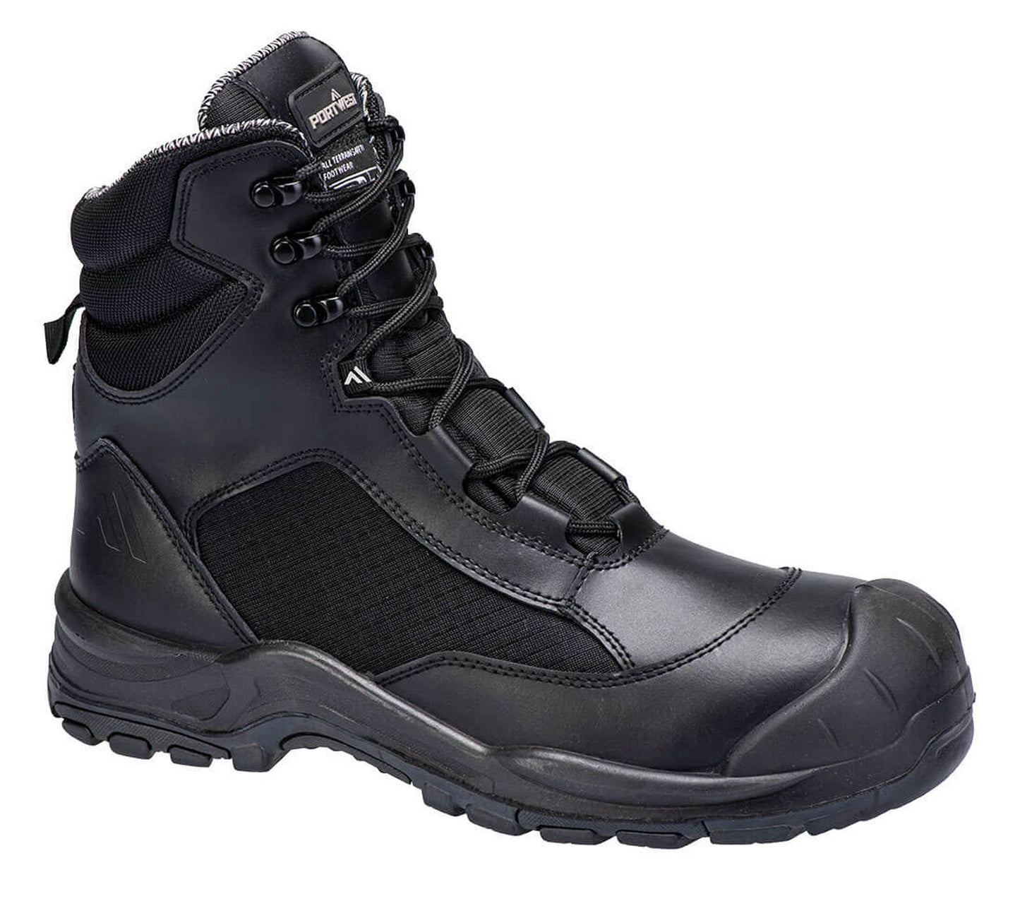 Portwest FX2 Patrol Schoenen FC26 beroeps hoog O7S SR FO SC HRO zwart(BK)