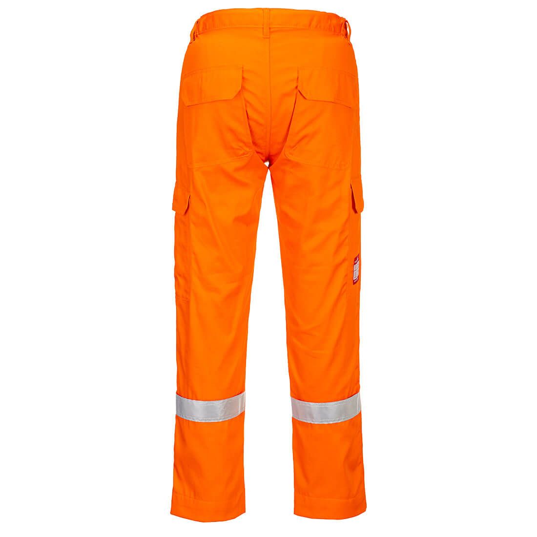 Portwest Bizflame Plus FR Broek FR412 vlamvertragend antistatisch reflectie oranje(OR)