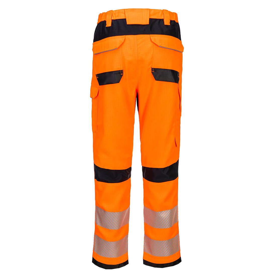 Portwest PW3 FR Werkbroek FR414 vlamwerend antistatisch HiVis HVO oranje-zwart(OB)