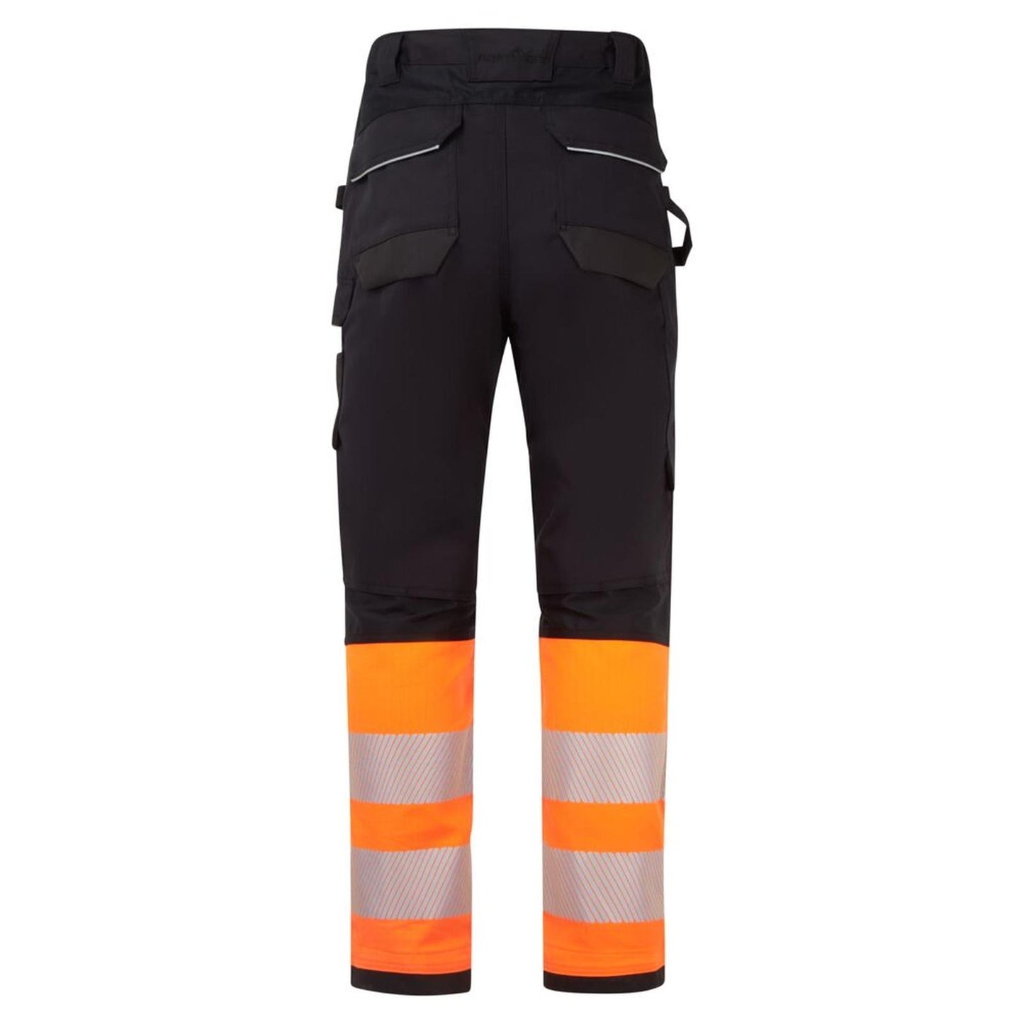 Portwest PW3 Vlamvertragend Multi-norm Werkbroek FR452 Modaflame Hi-Vis klasse 1 FR oranje-zwart(OB)