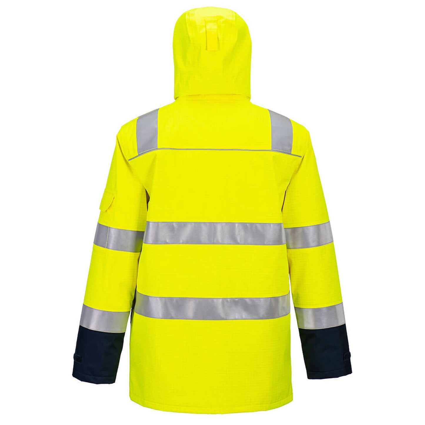 Portwest Bizflame Multi-Hazard Jack FR605 Light Arc Hi-Vis Regen+ vlamboog geel-marineblauw(YN)