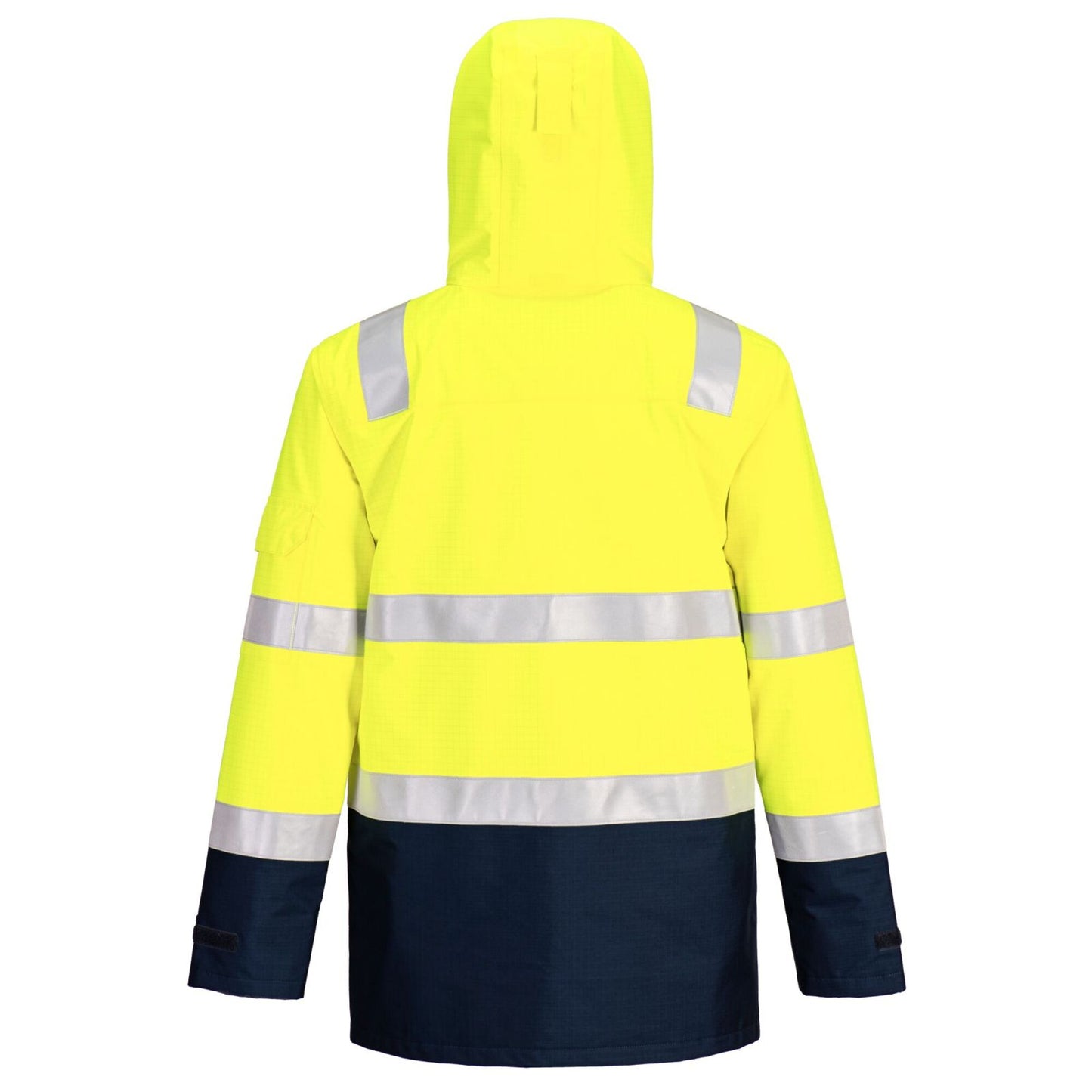 Portwest Bizflame Multi-Hazard Jack FR605 Light Arc Hi-Vis Regen+ vlamboog geel-marineblauw(YN)