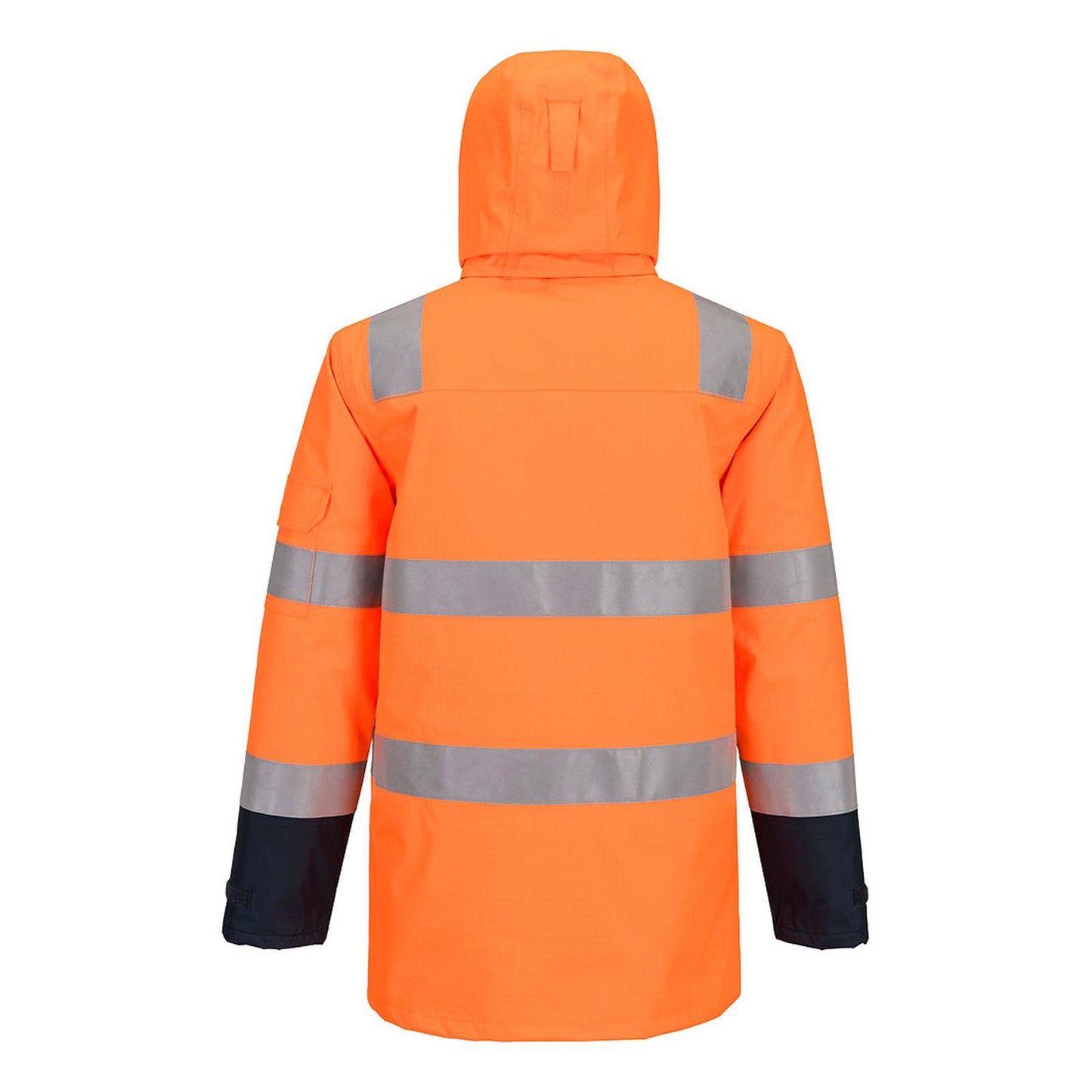 Portwest Bizflame Rain+ HV Vlamvertragend Multi-norm Winterjack FR617 Hi-Vis Contrast FR oranje-marineblauw(ON)