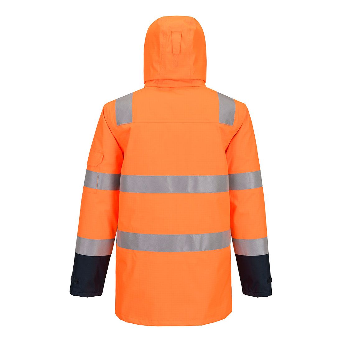 Portwest Bizflame Rain+ HV Vlamvertragend Multi-norm Winterjack FR617 Hi-Vis Contrast FR oranje-marineblauw(ON)