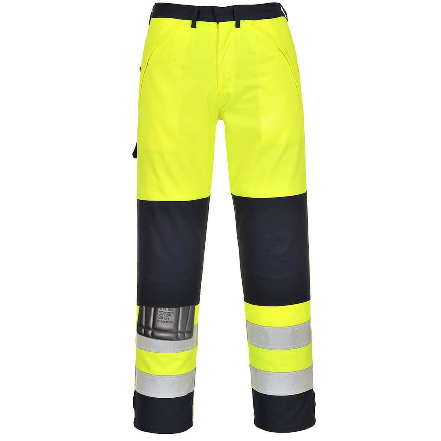 Portwest Bizflame Broeken FR62 Multinorm HiVis geel-marineblauw(YN)
