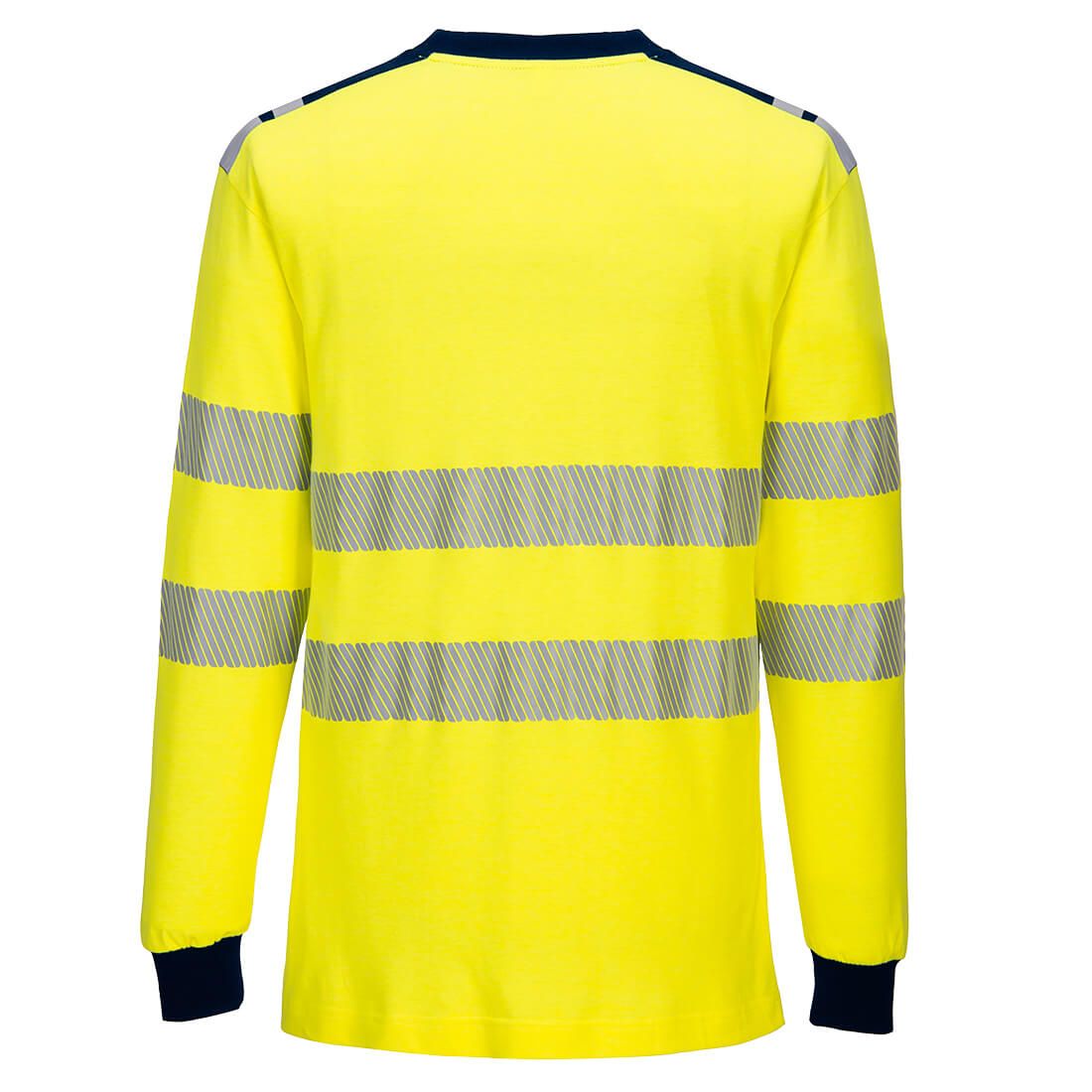Portwest T-shirts FR701 geel-marineblauw(YN)
