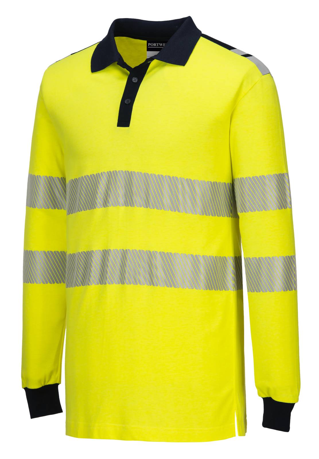 Portwest Polo's FR702 geel-marineblauw(YN)