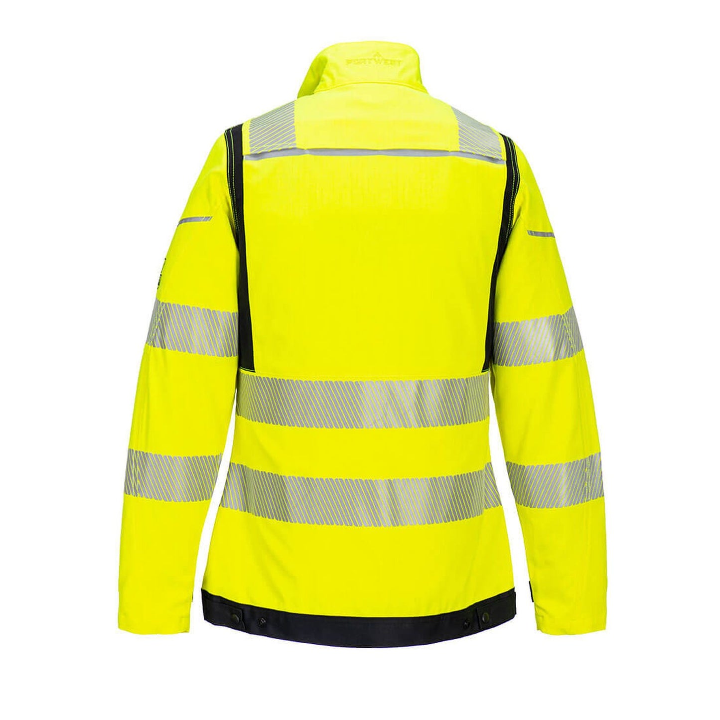 Portwest PW3 FR Werkjack FR715 dames Hi-Vis vlamvertragend antistatisch geel-zwart(YB)