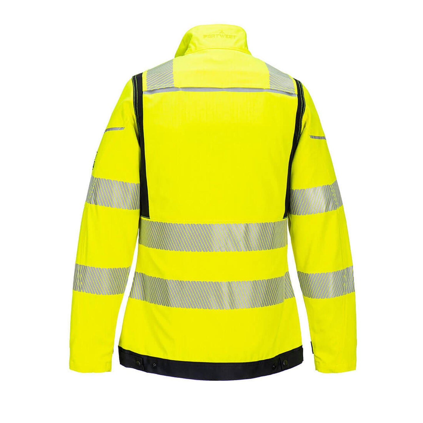 Portwest PW3 FR Werkjack FR715 dames Hi-Vis vlamvertragend antistatisch geel-zwart(YB)