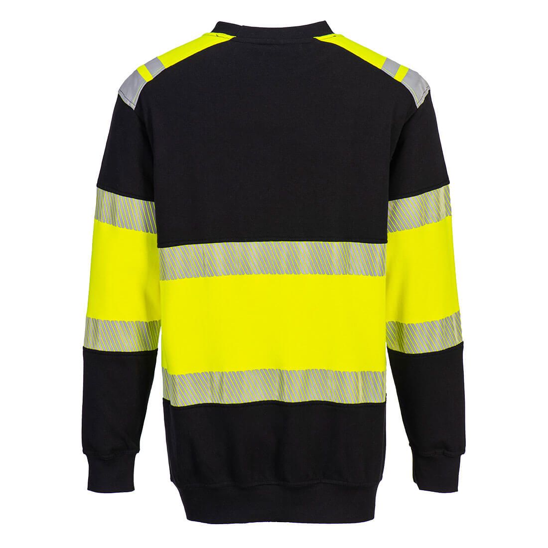 Portwest PW3 FR Sweatshirt FR716 HiVis vlamwerend Klasse 1 antistatisch geel-zwart(YB)